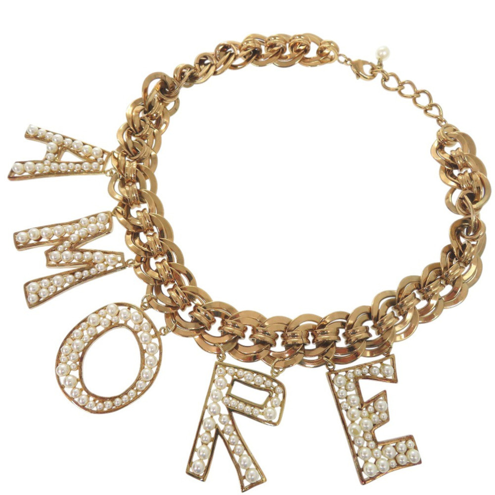 DOLCE & GABBANA Gold Pearl Necklace